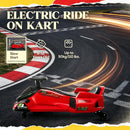 Red 12v Electric Drift Go Kart: Fun Ride-On Toy for Kids with Soft Start and Music Features