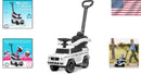 Durable Push Car for Toddlers Aged 1 to 3 with Backrest and Safety Bar