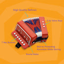 Red 10-Key Accordion for Kids Musical Instrument