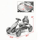 Blue Pedal Go-Kart for Kids - Fun Ride-On Toy for Ages 5-12