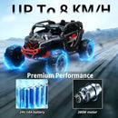 24V Electric Kids UTV Ride-On Car with 400W Power and Remote Control, Black