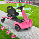 Pink 6V Electric Drift Car for Kids with 360° Spin