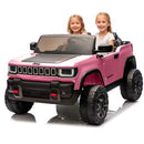 Pink 24V Electric Truck for Kids with Two-Seater Design