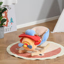 Children's Wooden Rocking Horse Plane Chair with Lullaby and Safety Belt