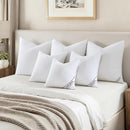 Set of 4 Decorative 18x18 Pillow Inserts with Down Alternative Filling