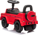 Crimson Mercedes G-Wagon Push Car with Hidden Storage and Sound Effects