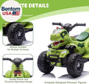 Dinosaur-Themed 12V Electric Ride-On ATV for Kids with Music
