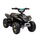 6V Electric Ride-On ATV for Toddlers 18-36 Months with Forward and Reverse Switch - Black