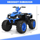 Blue 12V Children’s Electric ATV with Sounds and Lights - Safe 4-Wheel Fun