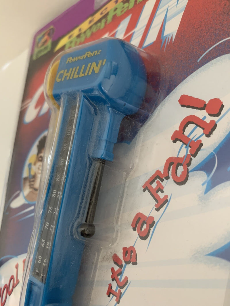Vintage 1997 Blue Electric Powerpenz Gear Chillin Toy Rare Edition