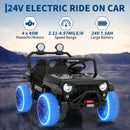 24V Electric 4WD Ride-On Car for Older Kids with Remote Control, 2-Seater UTV