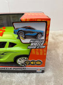 Green Motorized Wheelie Poppers Toy Car with Sound Action