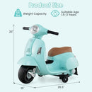 Green 6V 3-Wheel Electric Motorcycle for Kids by Vespa