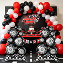 Giant Racing Tire Foil Balloons - 2Pcs, 3.5Ft Self-Standing