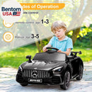 Mercedes Benz AMG GTR 12V Kids Electric Ride-On Car, Black