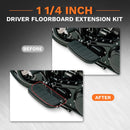 1-1/4'' Driver Floorboard Extension Kit Compatible with Harley Touring Models 2009-2025