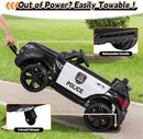 TOBBI 12V Police Electric Ride-On Car for Kids Aged 1-8