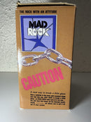 Retro 1980s Gemmy MAD ROCK Battery-Powered Anger Management Gadget for Office Humor