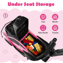 Licensed Pink Lamborghini 3-in-1 Ride-On Stroller with Sound Features