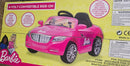 Barbie Pink Convertible 6V Ride-On Car with Remote Control