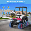 LIGIANT 24V 4-Person Kids Golf Cart Ride-On Car for Older Kids