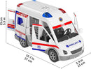 Rescue Adventure Friction-Powered Ambulance Toy for Children