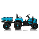 24V 400W Electric Ride-On Blue Tractor Toy for Kids