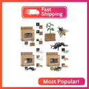 MIKNEKE Montessori Animal Life Cycle Figurines for Educational Play