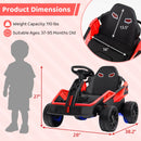 Electric UTV for Older Kids - 12V Battery Powered Ride-On Car with Remote Control in Red