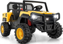 ANPABO Caterpillar 24V Electric Ride-On Toy with Dump Bed and Shovel for Two