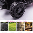 12V Electric Tractor with Detachable Trailer and 7-LED Headlights for Kids