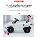 Remote Control Electric Ride-On Car for Kids with Swing, MP3 Player, and LED Lights
