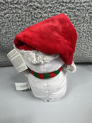 Festive Moustache Polar Bear Plush Toy Sings Holly Jolly Christmas