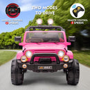 12V Electric Car for Kids with Parental Control and 2-Seater Truck Cover