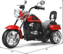 Battery-Operated 6V Chopper Motorcycle for Kids with Horn and Headlight