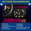 24V 4WD Electric Ride On Car for 2 with Remote Control, Bluetooth, and LED Lights, 3-in-1