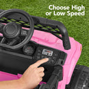 12V Electric Ride-On UTV Car and Trailer for Kids with Parental Control, LED Lights, and Bluetooth