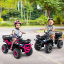 24V Electric ATV Ride-On Toy for Kids with Spring Suspension and LED Lights