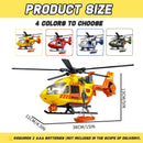 Interactive Rescue Helicopter Toy with Lights and Sounds for Toddlers