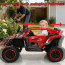 24V 400W Children's Electric UTV with Remote Control, 4-Wheel Suspension, Bluetooth Sound, and LED Lighting