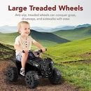 Black 6V Electric Ride-On ATV for Kids with 1.8 MPH Speed