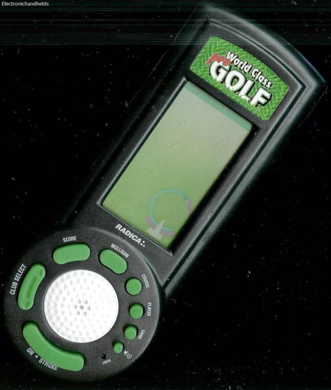 Handheld Electronic LCD Golf Video Game Toy with Ball and Course Simulation
