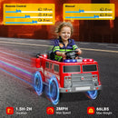 Neche WJL014 Red Fire Truck Ride-On Toy, 12V Battery Operated Vehicle