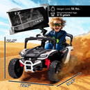 12V Electric UTV Truck for Kids with Remote Control and Rear Suspension, White