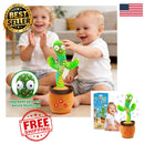 Interactive Cactus Toy with 50 Songs, Voice Repetition, Adjustable Volume, and Auto Sleep Feature