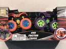 Kestrel Thunder vs Shock King 4WD Friction-Powered 360-Degree Monster Trucks