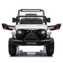 12V Remote-Controlled Electric Jeep Truck Toy for Kids in White