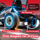 24V 400W Children's Electric Drift Go-Kart with Roll Cage, Safety Harness, and Bluetooth