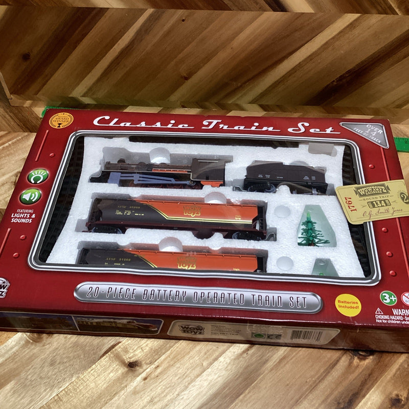20-Piece Battery Operated Classic Train Set with Lights and Sounds