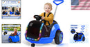 12V Electric 3-in-1 Ride-On Car for Kids Ages 1.5-3, Blue